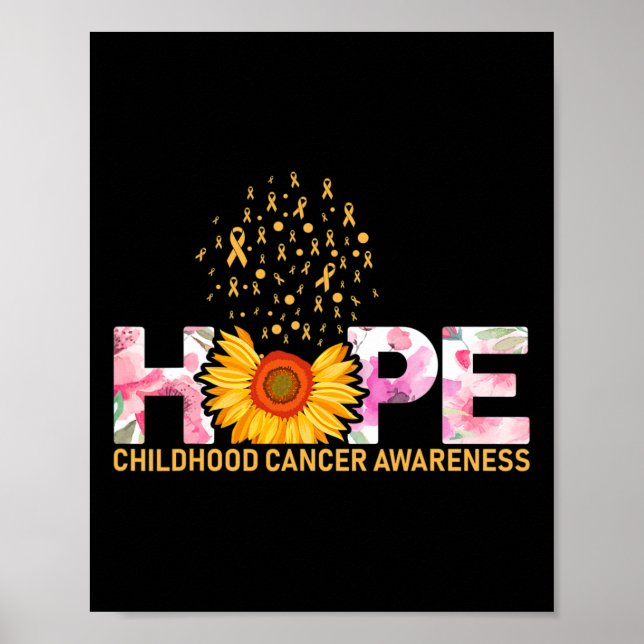 Affiche Espoir pour un monde avec le cancer de l'enfance B (Devant)