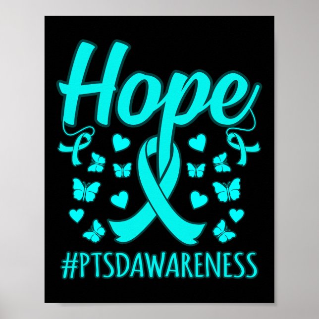 Affiche Espoir Ptsd Sensibilisation au stress Ruban Suppor (Devant)