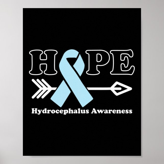 Affiche Espoir - Sensibilisation à l'hydrocéphalie Ruban b (Devant)
