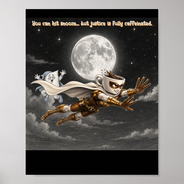 Affiche  Espresso Enforcer contre Pillow Monster  (Devant)
