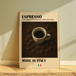 Affiche Espresso Italien Café Bar Cuisine Art Mur