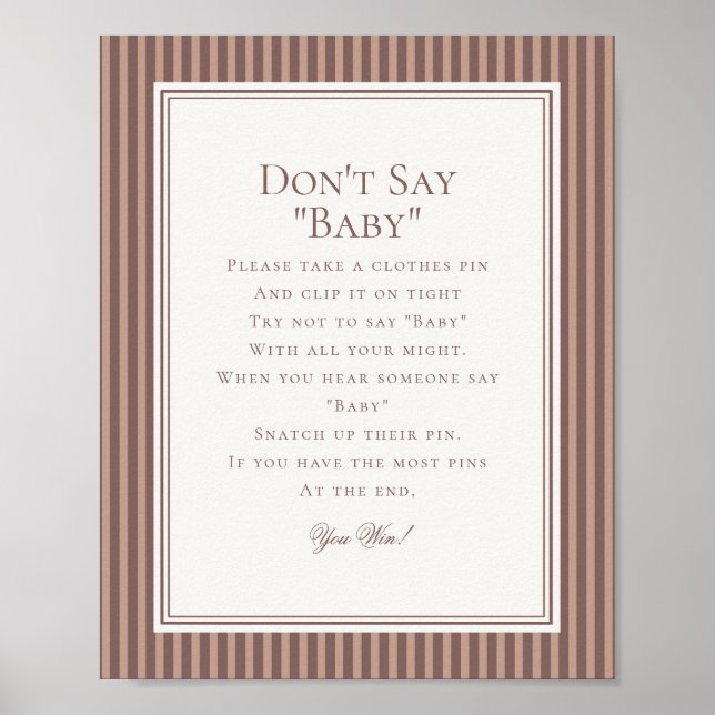 Affiche Espresso Martini Baby Brewing Baby Shower Game (Devant)