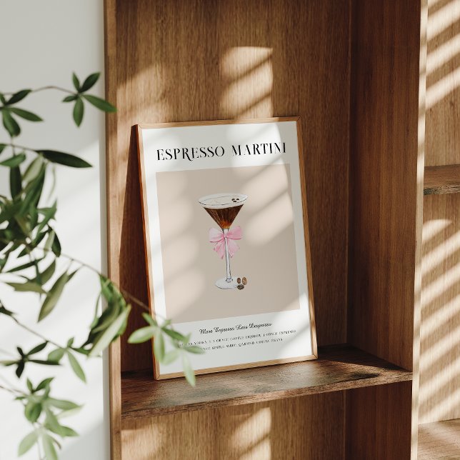 Affiche Espresso Martini | Boisson de signature pour la do (Créateur téléchargé)
