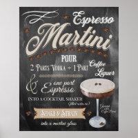 Espresso Martini Chalkboard Recette