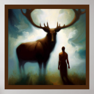 Affiche Esprit Animal Elk 1