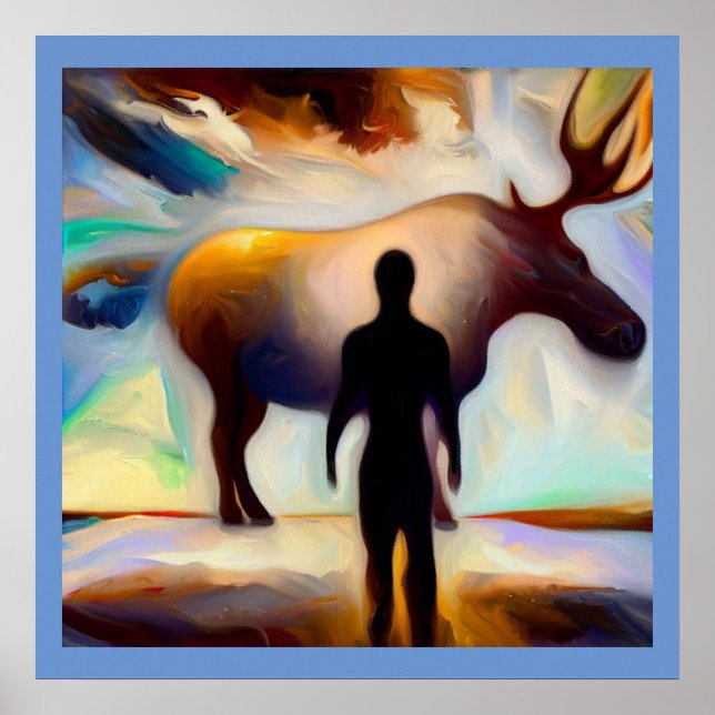 Affiche Esprit Animal Moose 3 (Devant)