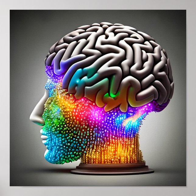 Affiche Esprit avec lumières (Devant)