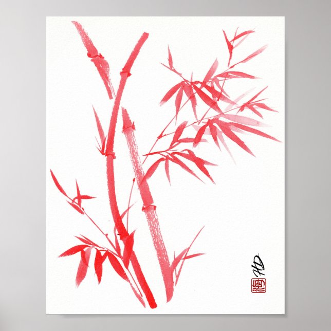 Affiche Esprit de bambou cramoisi  (Devant)