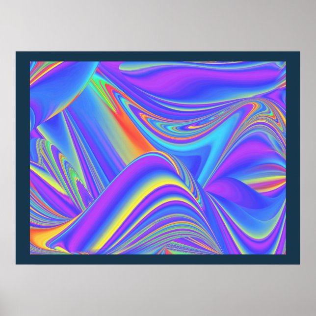 Affiche Esprit de Brise d'Été Abstrait 3D Rainbowart (Devant)