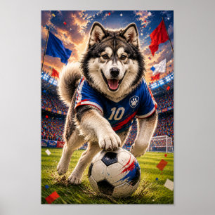 Affiche Esprit de championnat du Malamute d'Alaska