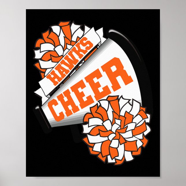 Affiche Esprit de Cheer Hawks Ck Pour L'école O  (Devant)