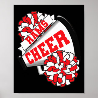 Affiche Esprit de cheerleading Rams Cheer Ck à l'école R 