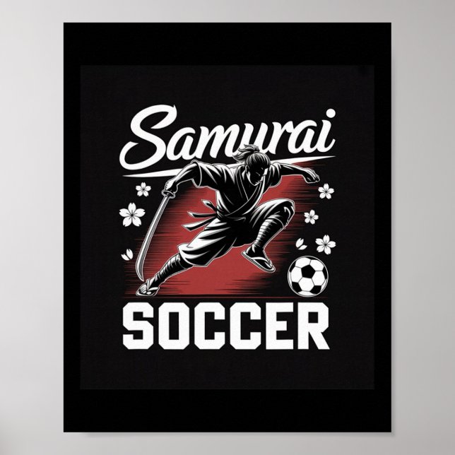 Affiche Esprit de Guerrier Samouraï Footbyll Katana Lame (Devant)