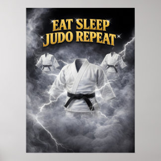 Affiche Esprit de Judo Équilibre Foudroyant