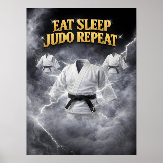 Affiche Esprit de Judo Équilibre Foudroyant (Devant)