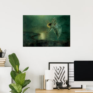 Affiche Esprit de la nuit par Grimshaw, fée victorienne