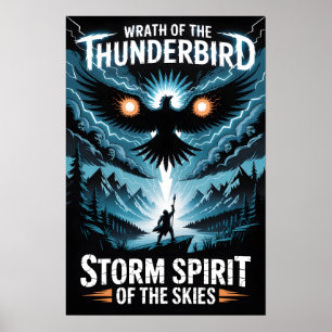 Affiche Esprit de la tempête Mythique Oiseau Tonnerre Fant