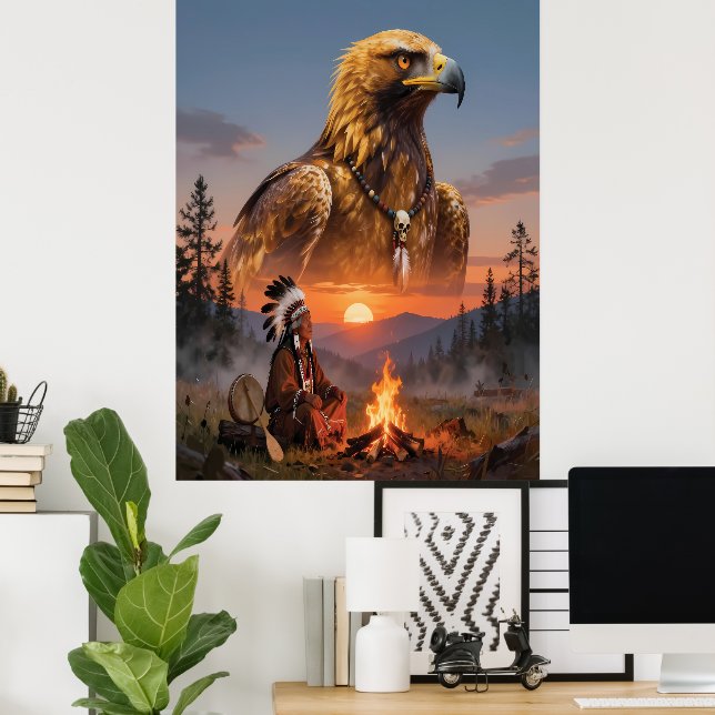 Affiche Esprit de l'aigle (Bureau à domicile)