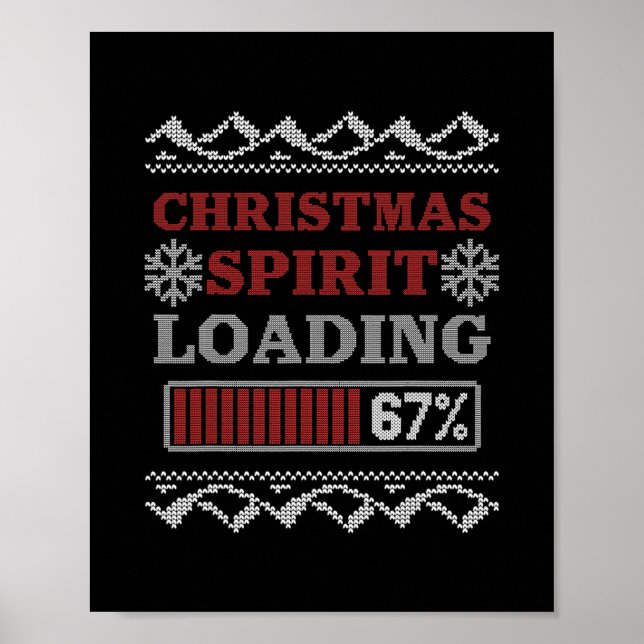 Affiche Esprit de Noël Chargement 67 Meme Six Sept Vacance (Devant)