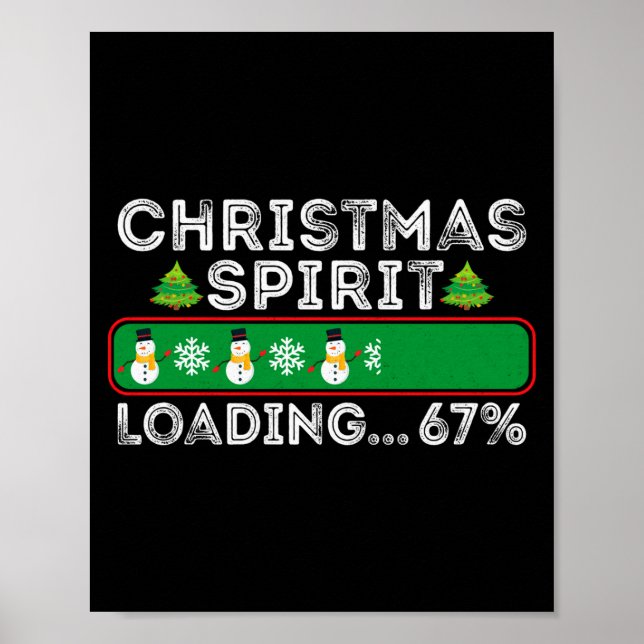 Affiche Esprit de Noël Chargement 67 Six Sept Meme Drôle S (Devant)