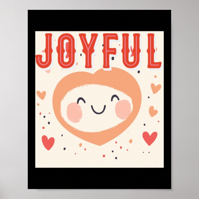 Affiche Esprit Joyeux Avec Un Coeur Génial (Devant)