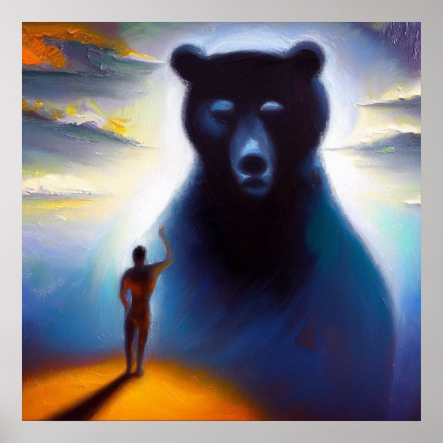 Affiche Esprit Ours animal 2 (Devant)