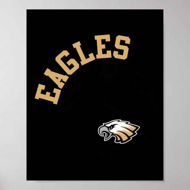 Affiche Esprit scolaire de jour de match des Eagles Soccer (Devant)