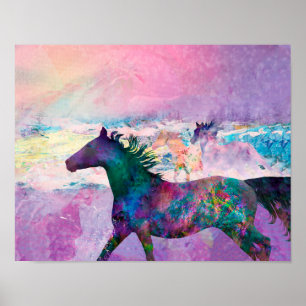 Affiche Esprits de chevaux sauvages NOUS SOMMES LA TERRE