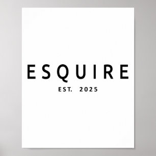 Affiche Esquire Est. 2025