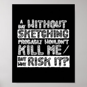 Affiche Esquisse crayon dessin stylo Encre Artistes