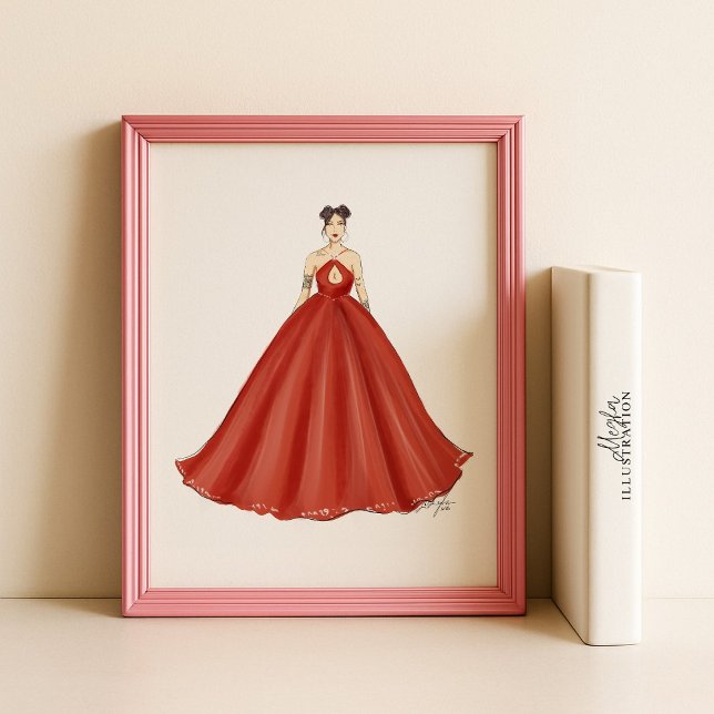 Affiche esquisse de mode, illustration de mode, (Créateur téléchargé)