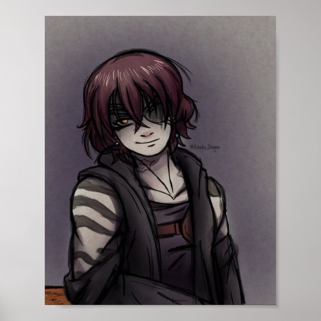 Affiche Esquisse de pirate de l'espace (Devant)