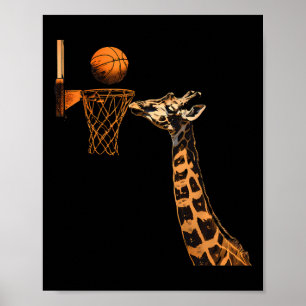 Affiche Esquisse Giraffe Slam Dunk Esquisse Amoureux Art a