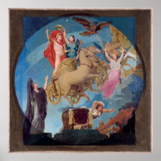 Affiche Esquisse pour l'Hôtel de Ville de Paris : Apothéos