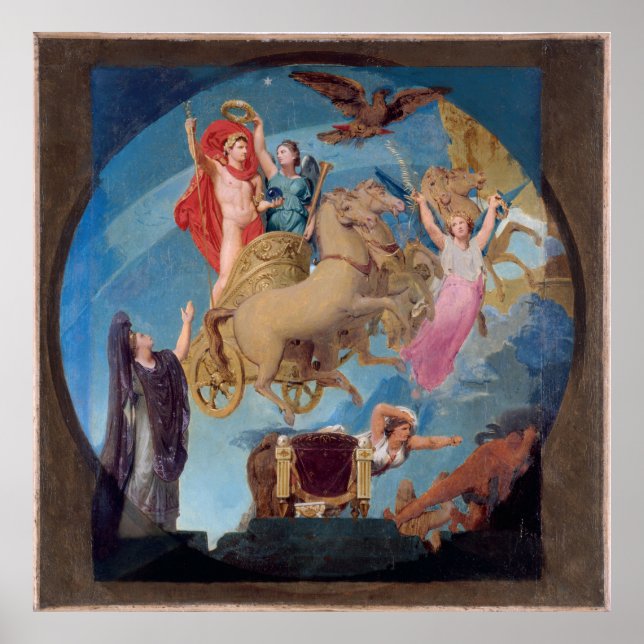 Affiche Esquisse pour l'Hôtel de Ville de Paris : Apothéos (Devant)