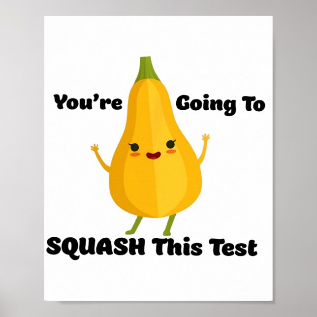 Affiche Essayer D'Épiler Ce Test Veggie Enseignant Tester  (Devant)