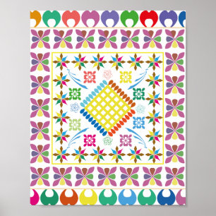 Affiche Essence brodée