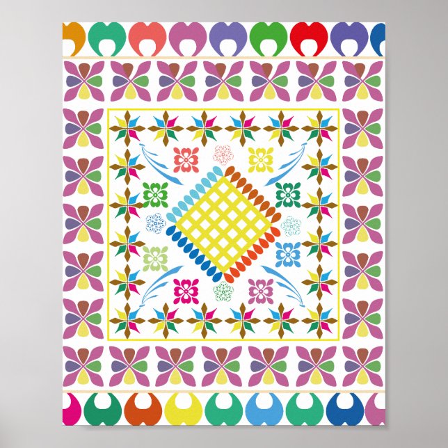 Affiche Essence brodée (Devant)