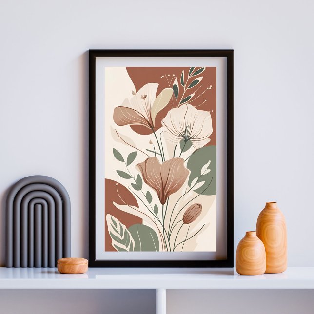 Affiche Essence de Fleur de Terracotta II – Botanique Mini (Créateur téléchargé)