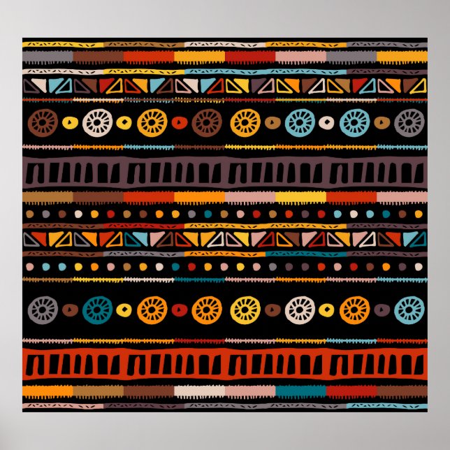 Affiche Essence des Amérindiens : Ethnic Vintage (Devant)