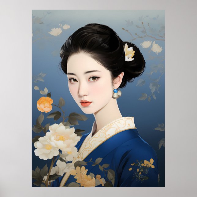 Affiche Essence exquise de l'élégance chinoise" (Devant)