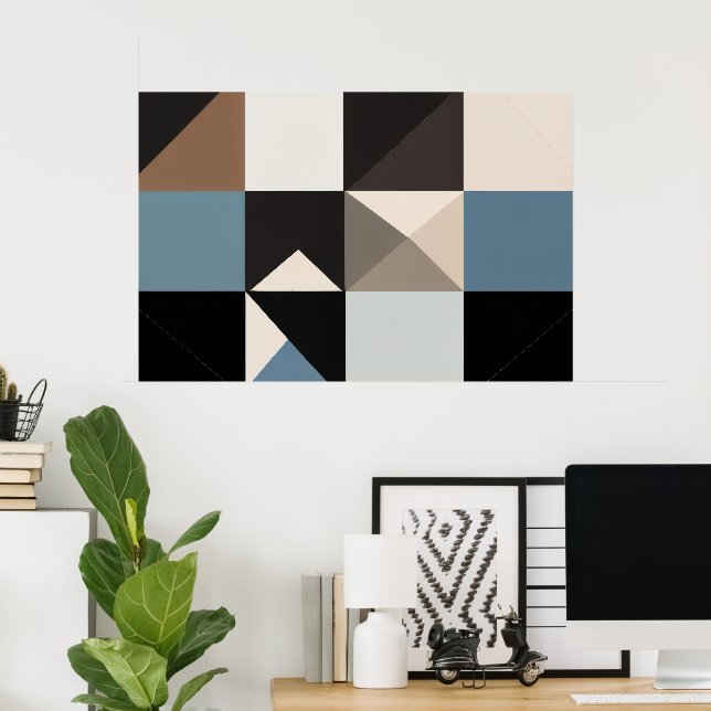 Affiche Essence Géométrique (Bureau à domicile)