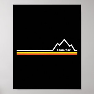 Affiche Esskay Designs Black Snowshoe