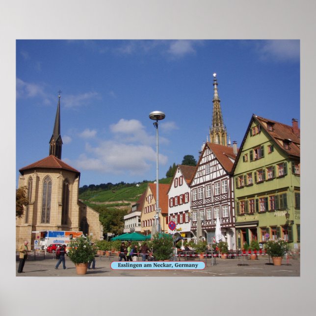Affiche Esslingen am Neckar, Allemagne (Devant)