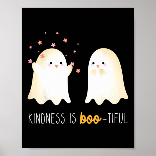 Affiche Est Boo Tiacher Enseignant Cute Ghost Halloween (Devant)