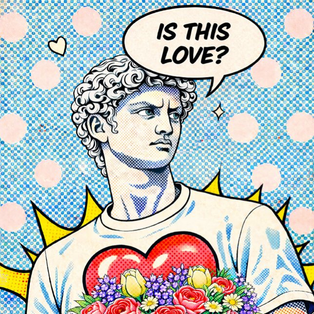 Affiche Est-ce de l'amour ? Pop Art Classique (Créateur téléchargé)