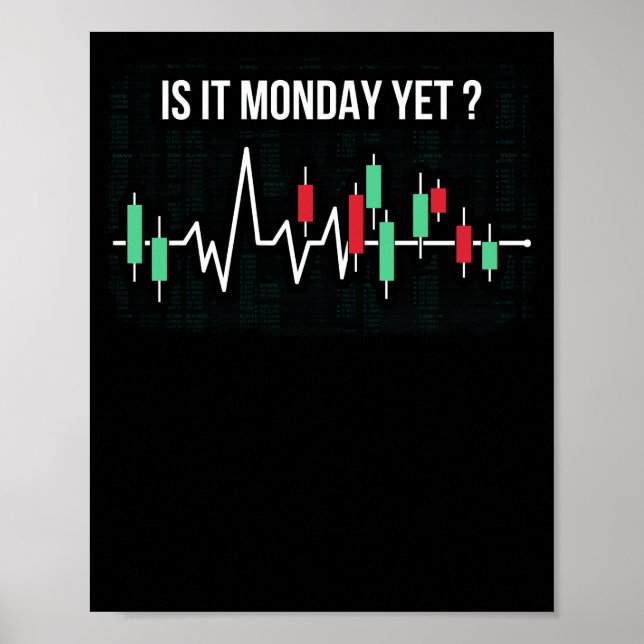 Affiche Est-ce lundi pourtant jour Trader Stock marché Cry (Devant)