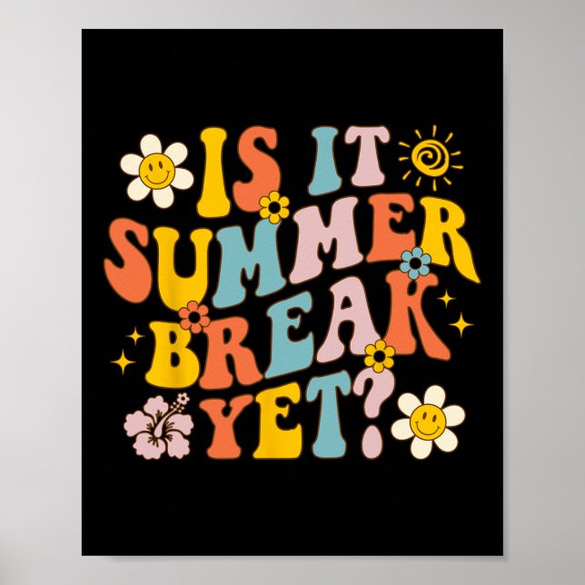 Affiche Est-Ce Pause Été Mais Dernière Journée De Professe (Devant)