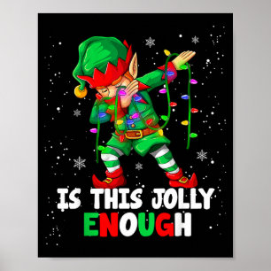Affiche Est-ce que ce pyjama de Noël Jolly Enough Xmas San