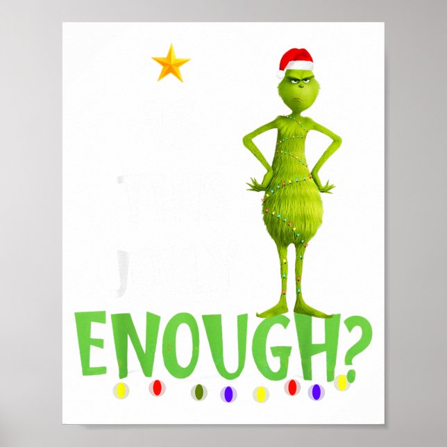 Affiche Est-ce que ce vert joyeux est assez sapin de Noël  (Devant)